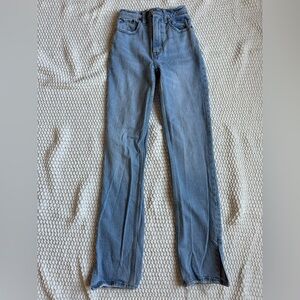 The 90’s straight ultra high rise jeans, Abercrombie and fitch